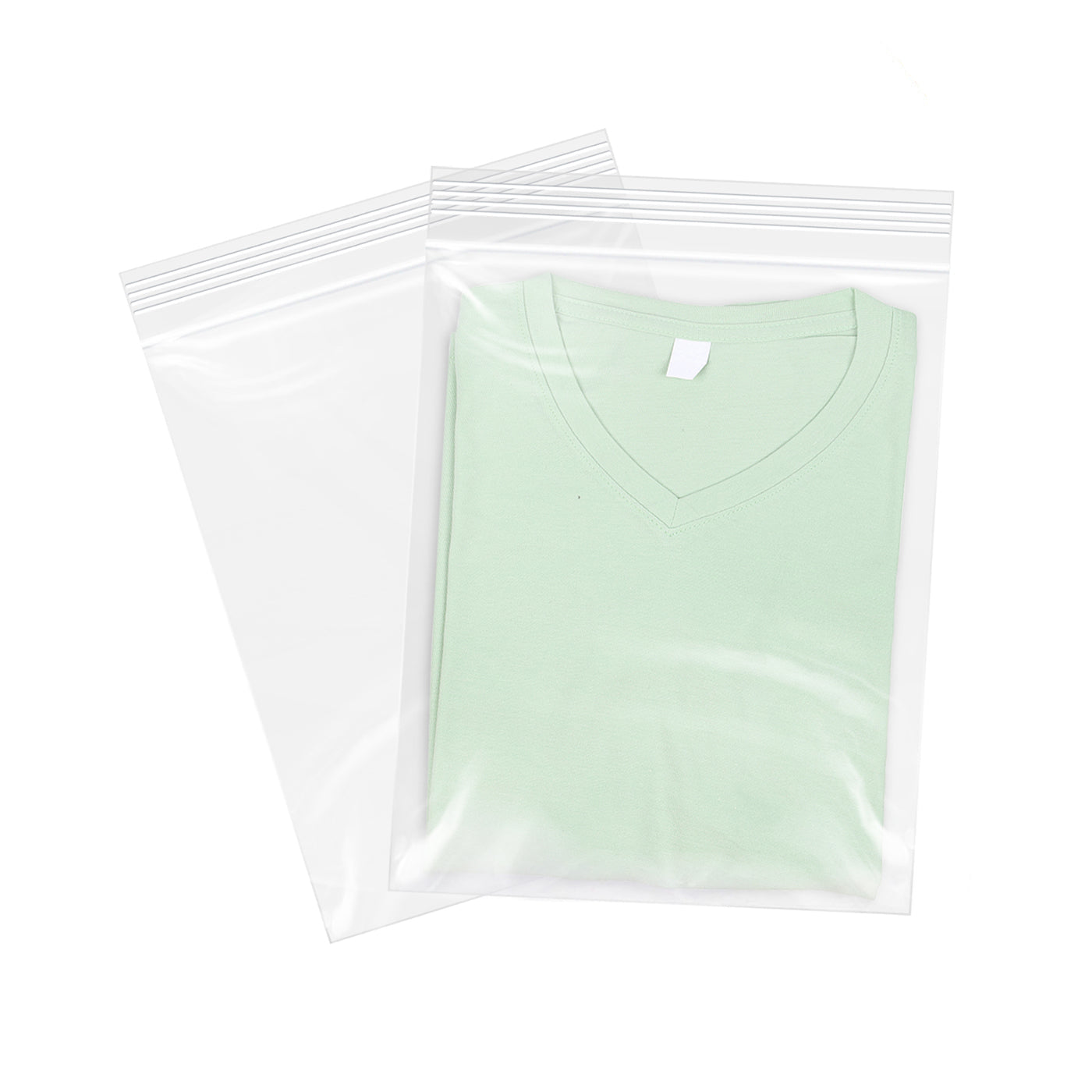 9" x 12" Zip Poly Bags 2 Mil Reclosable Plastic Zip Lock Bags