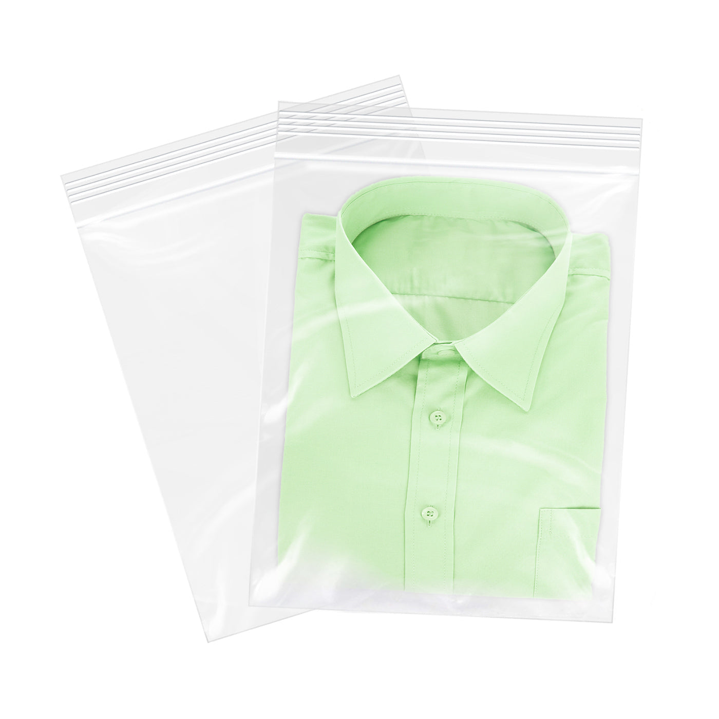 11" x 14" Zip Poly Bags 2 Mil Reclosable Plastic Zip Lock Bags