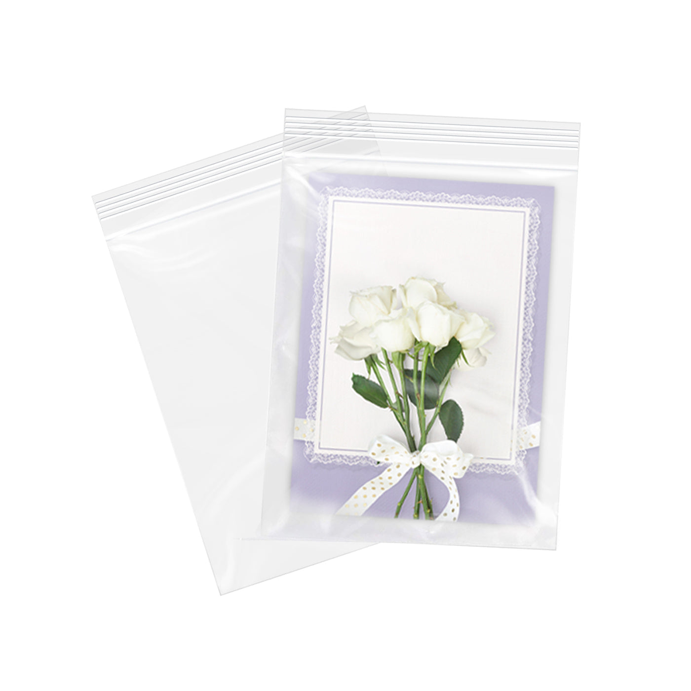 6" x 9" Zip Poly Bags 2 Mil Reclosable Plastic Zip Lock Bags