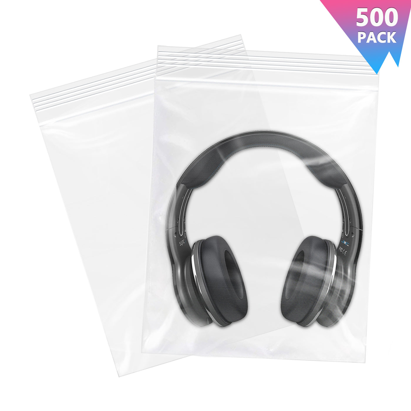 10" x 13" Zip Poly Bags 2 Mil Reclosable Plastic Zip Lock Bags