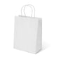 Imailer White Kraft Paper Bags 8x4.25x10.5 Inch 100Pcs Gifts Bags Party Bags Shopping Bags