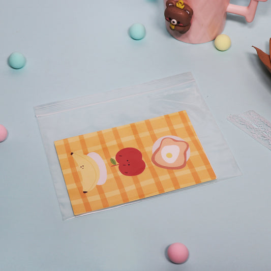 7" x 5" 2 Mil Reusable Clear Zip Bags 200 Pack 