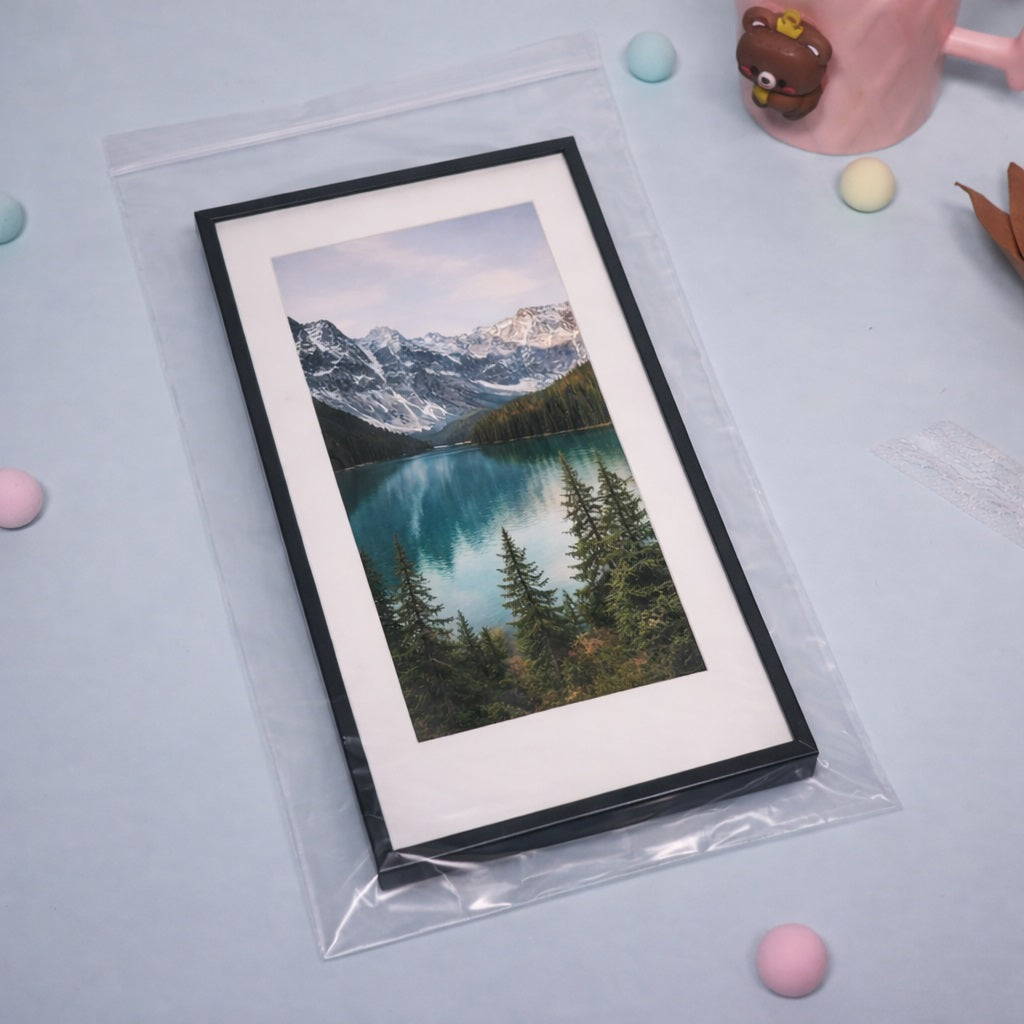 2 Mil 7" x 15" Resealable Clear Plastic Zip Bags 200 Pack