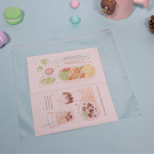 8" x 8" 2 Mil Clear Zip Bags 