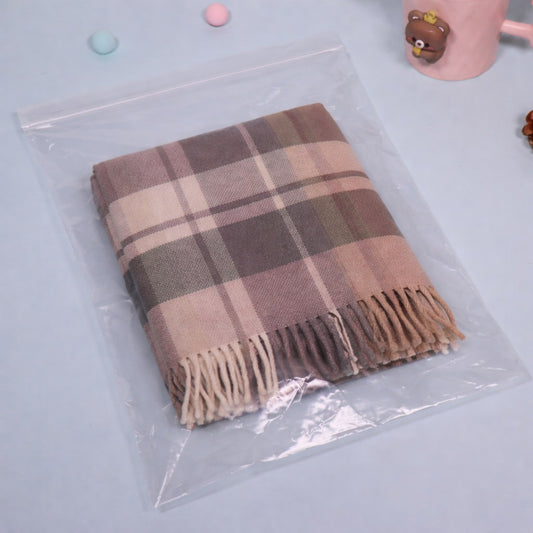 8" x 13" Clear Reusable Zip Bags 200 Pack 2 Mil Plastic