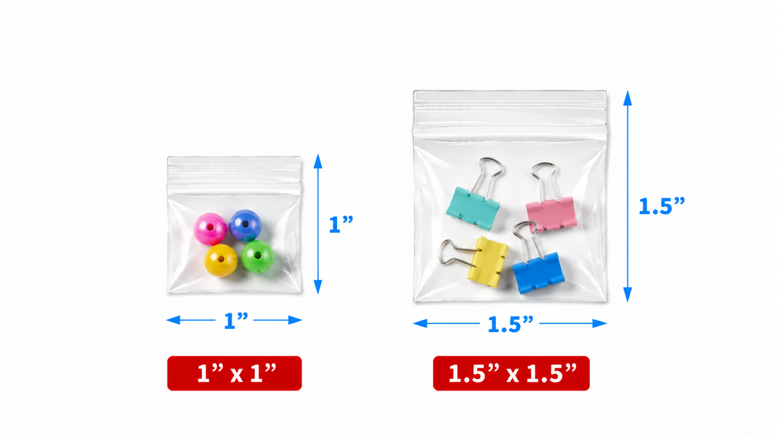 Reclosable Poly Bags-Zip Lock Bags 1000 pack - 2.0 Mil