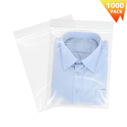 13" x 15" Clear Zip Lock Bags For Clothes Reclosable Bags