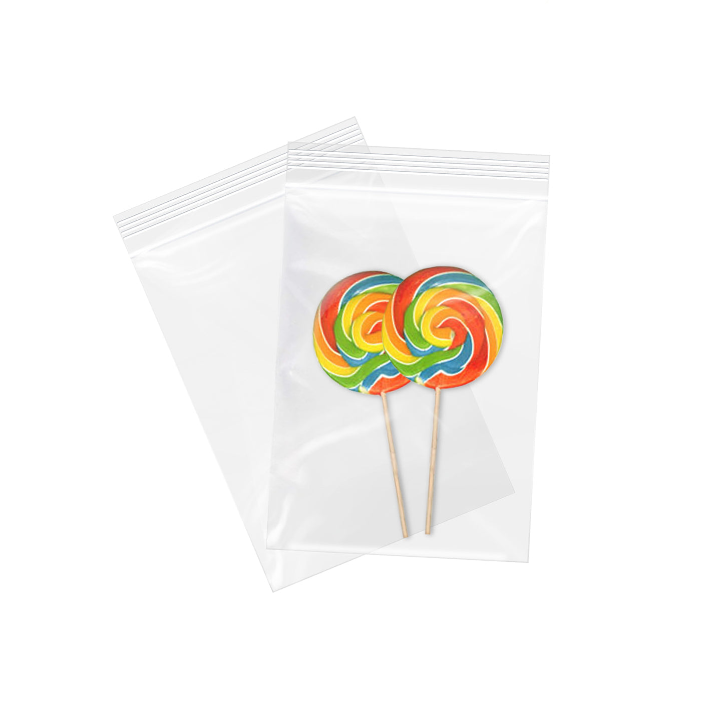 4" x 6" Reclosable Clear Zip Poly Candy Bags