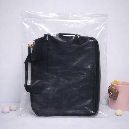 15" x 15" 2 Mil Clear Resealable Zip Top Bags – 100 Count