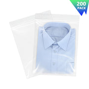 13" x 15" Clear Zip Lock Bags For Clothes Reclosable Bags