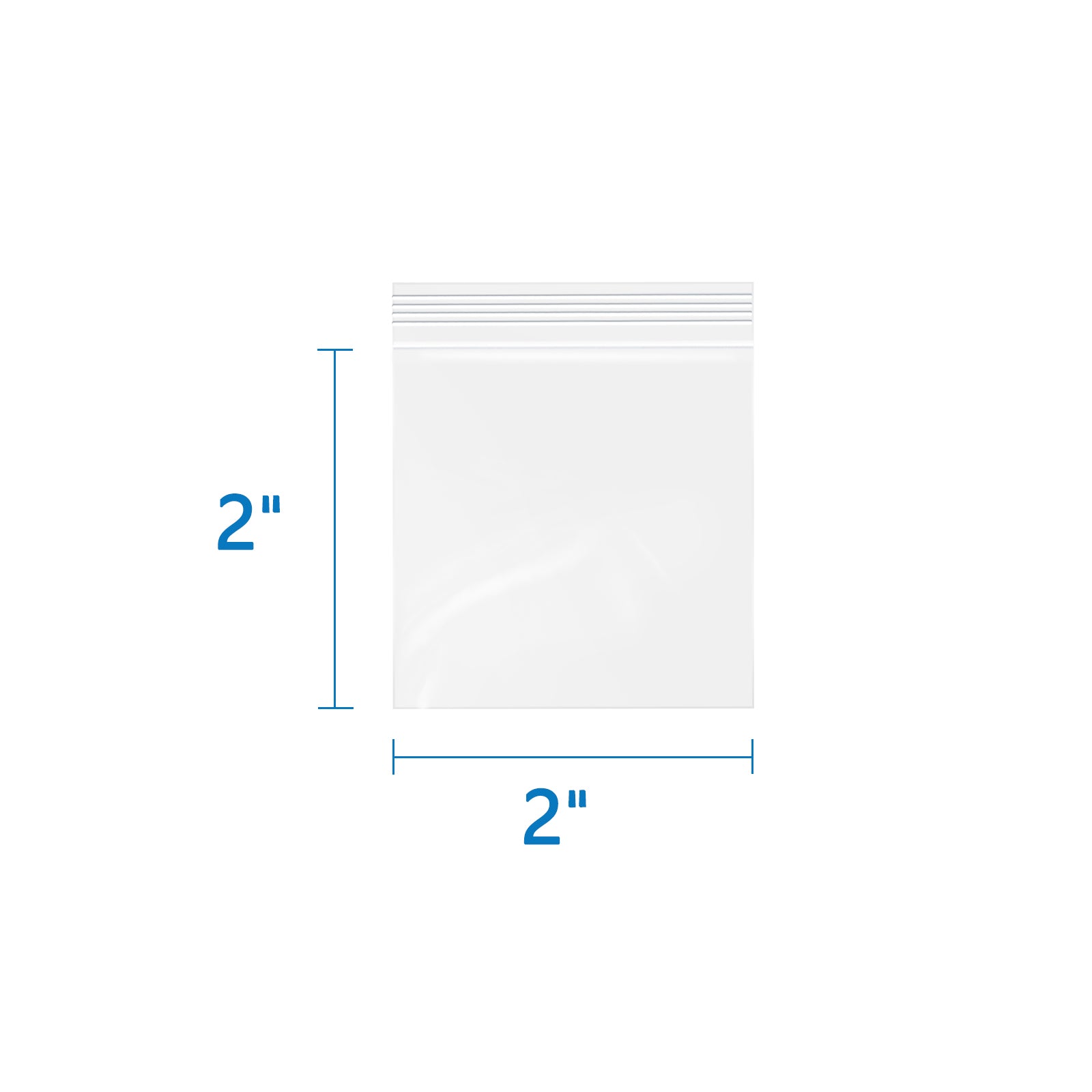 4 Mil, 2" x 2" Heavy Duty Reclosable Poly Bags