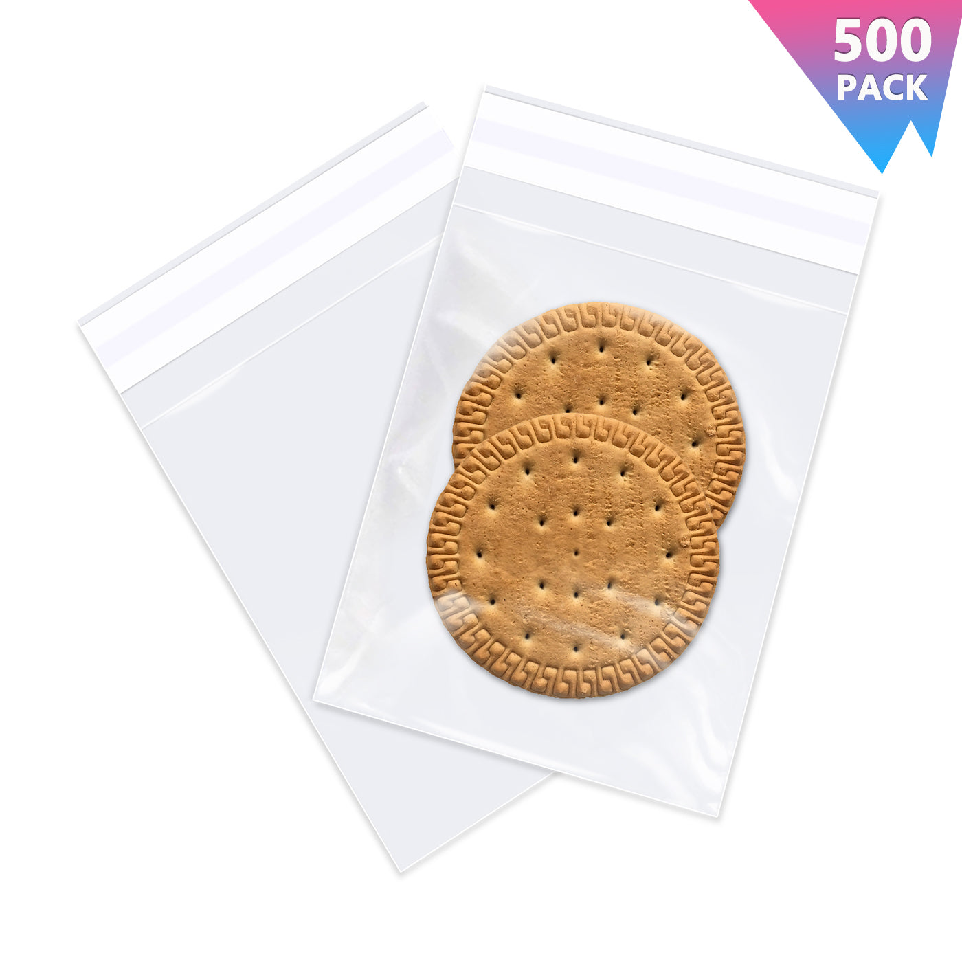 Buy 100 COOKIE BAGS 4x2x8 With 2 1/2 Bottom Gusset Wholesale Ready to Ship  Poly Online in India - Etsy