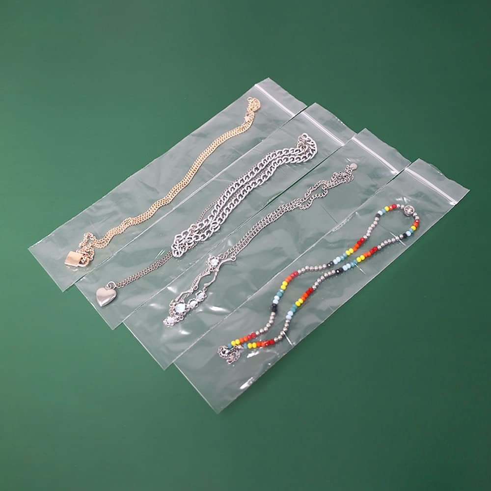 2" x 10" Mini Jewelry Zip Plastic Bags