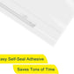 Imailer 18" x 24" Self Seal 1.6 Mil Clear Plastic Poly Bags with Suffocation Warning
