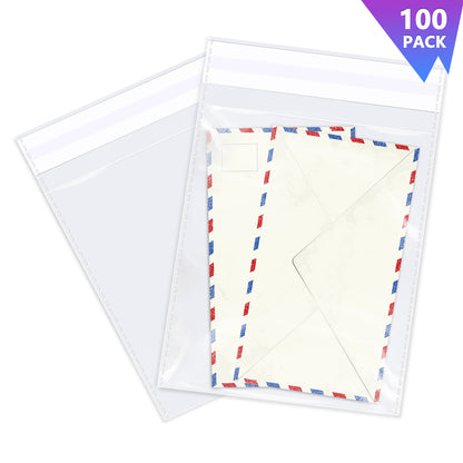 6" x 9" Clear Plastic Cellophane Bags Resealable Plastic Poly Bags