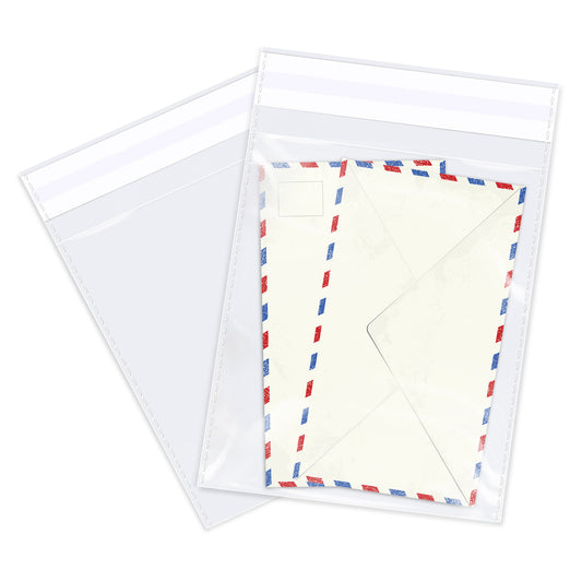 6" x 9" Clear Plastic Cellophane Bags Resealable Plastic Poly Bags