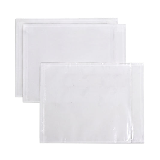 7.5" x 5.5" Clear Self-Adhesive Packing List Envelopes 200 Pack