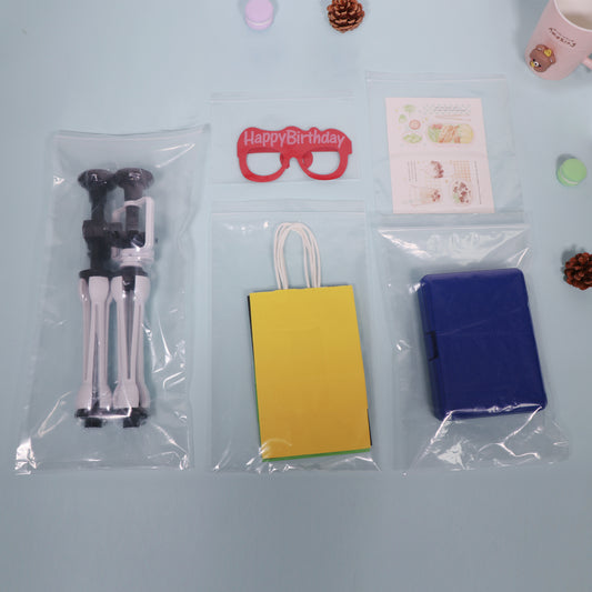 8" x 13" Clear Reusable Zip Bags 200 Pack 2 Mil Plastic