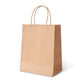 Imailer Kraft Paper Brown Bags 8x4.25x10.5 Inch 100Pcs Gifts Bags Party Bags Shopping Bags