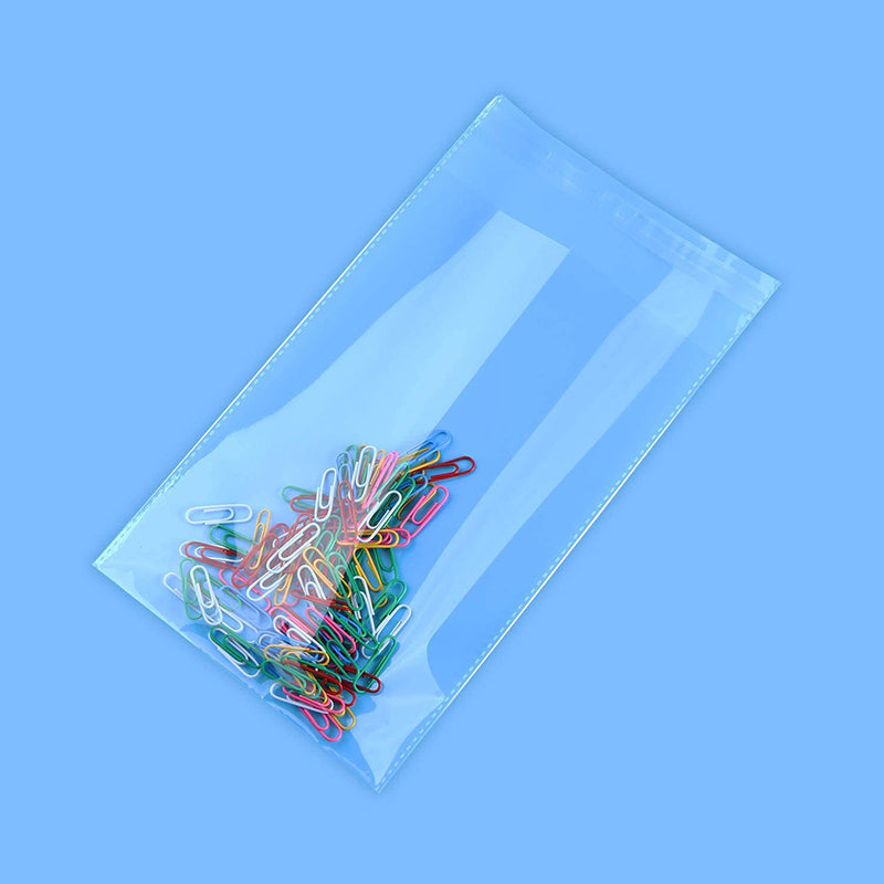5" x 7" Clear Plastic Cellophane Bags Resealable Plastic Poly Bags